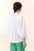 Leon & Harper blouse chimi pleat white